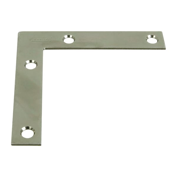 National Hardware 3-1/2 in. H X 5/8 in. W X 0.07 in. D Zinc-Plated Steel Outside Corner Brace N114-025 - main